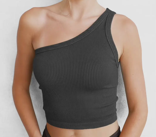 Nikibiki One Shoulder Crop